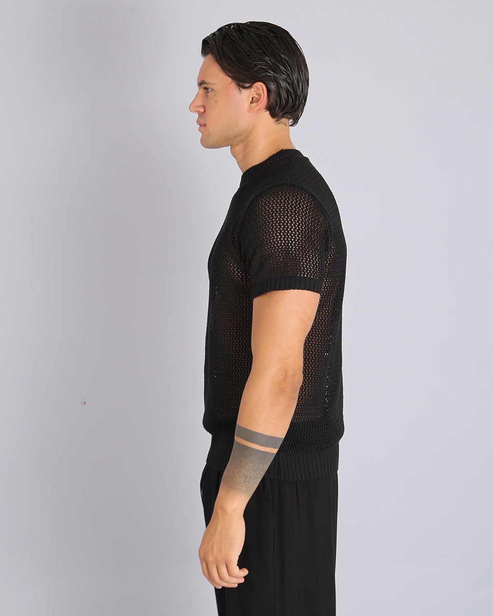 Msm Studio Perforated Thread T-Shirt