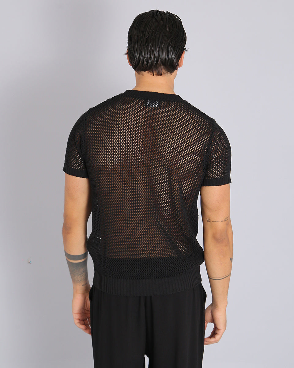 Msm Studio Perforated Thread T-Shirt