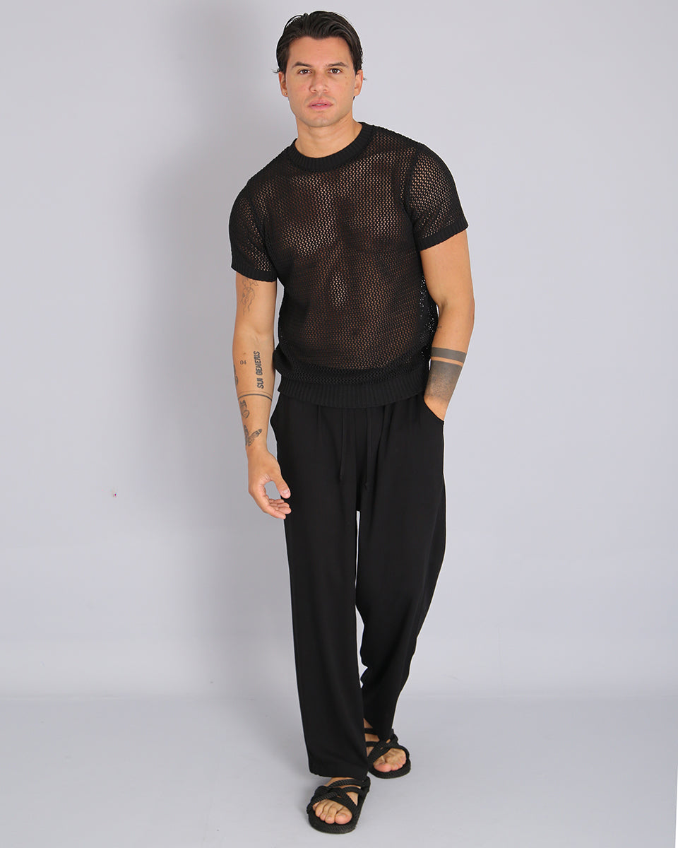 Msm Studio Perforated Thread T-Shirt