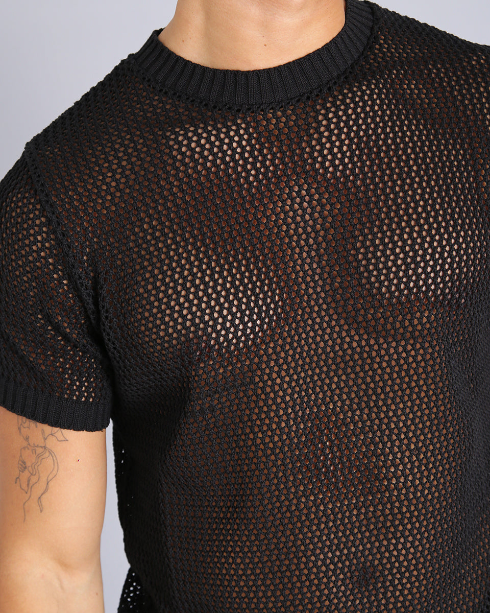 Msm Studio Perforated Thread T-Shirt