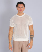 Msm Studio T-Shirt traforata in filo