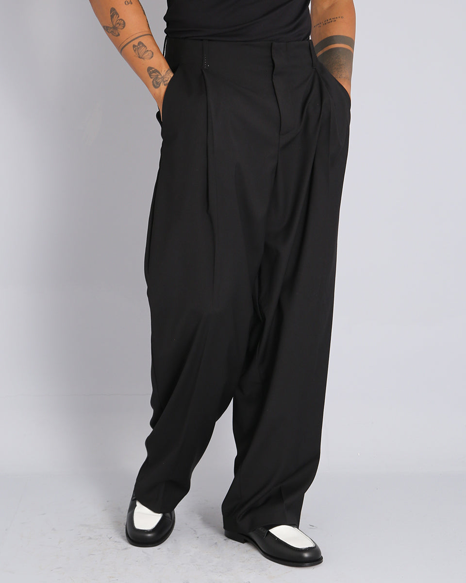 Pantalone Relaxed Fit Vita Alta