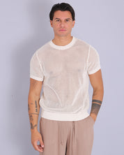 Msm Studio T-Shirt traforata in filo