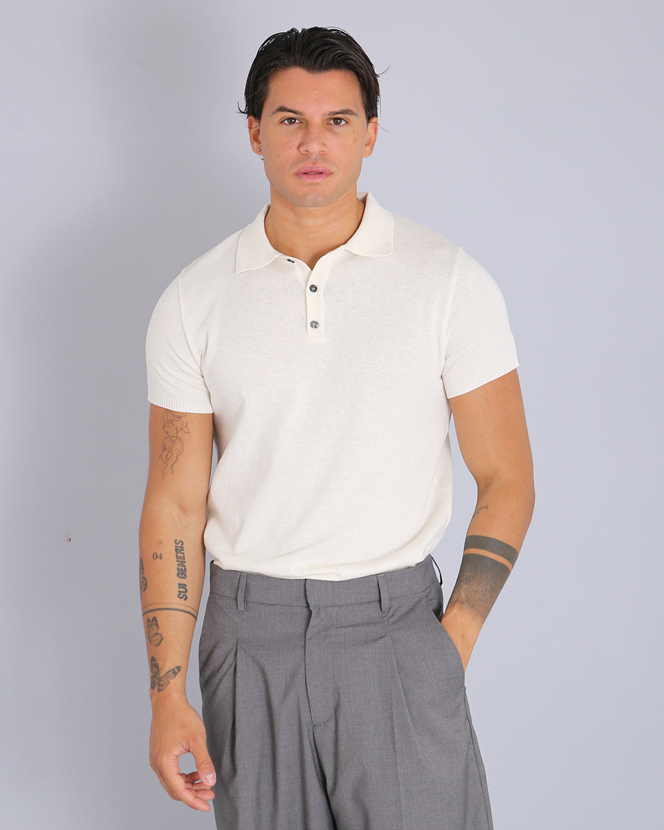 Msm Studio Polo in garment dyed yarn