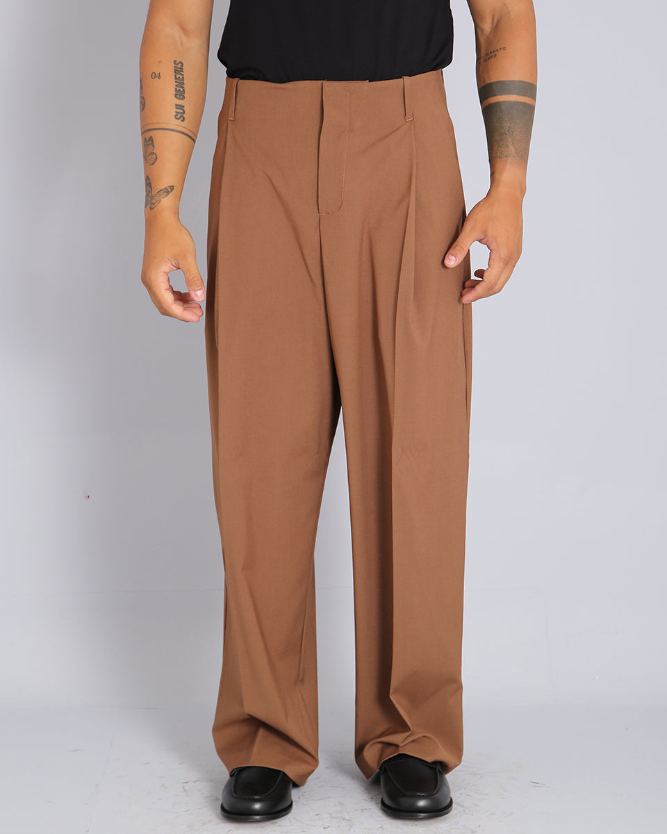 Pantalone Relaxed Fit Vita Alta