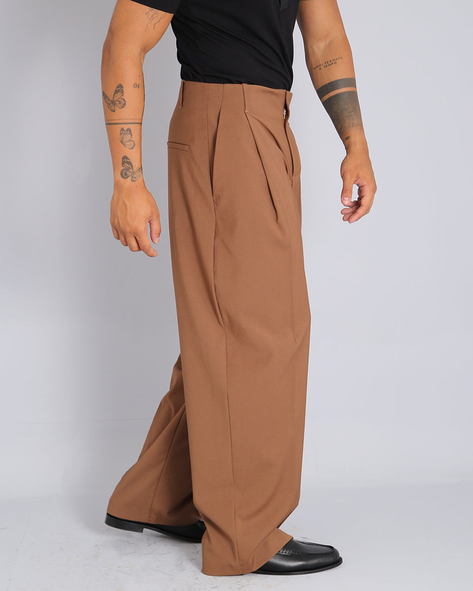 Pantalone Relaxed Fit Vita Alta