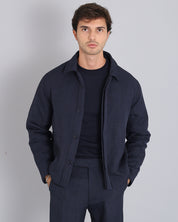 Jacket with flamed structure