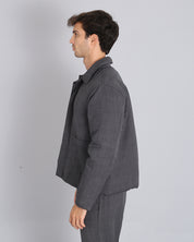 Jacket with flamed structure