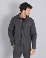 Jacket with flamed structure