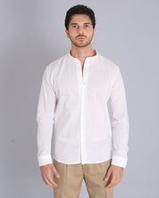 Msm Studio Linen Shirt Korean Collar 