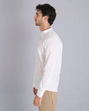 Msm Studio Linen Shirt Korean Collar 