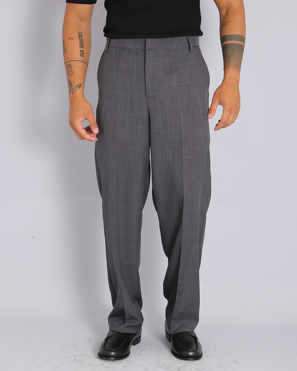 Pantalone Wide Fit senza pence Fiammato