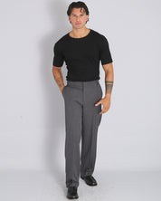 Pantalone Wide Fit senza pence Fiammato