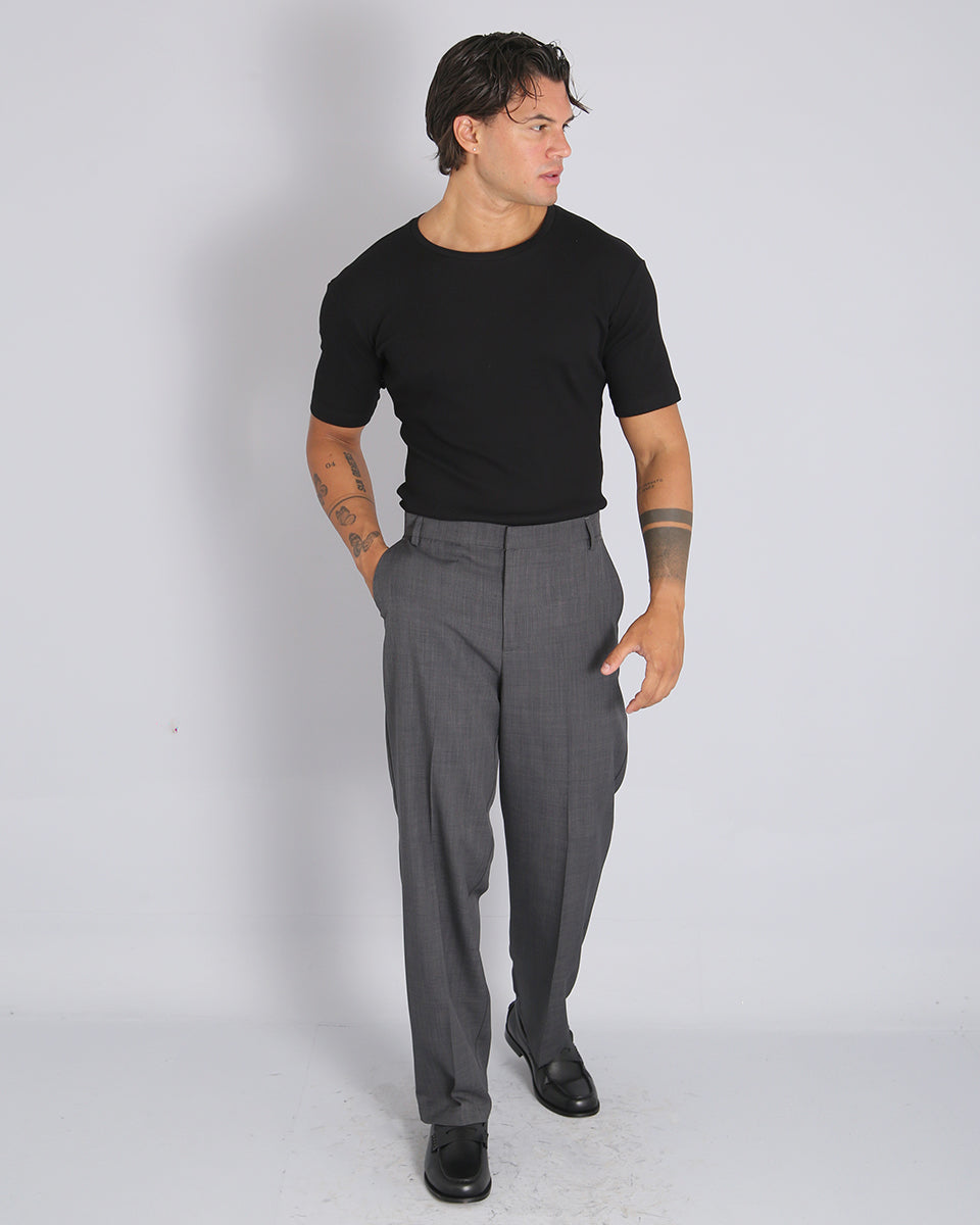 Pantalone Wide Fit senza pence Fiammato