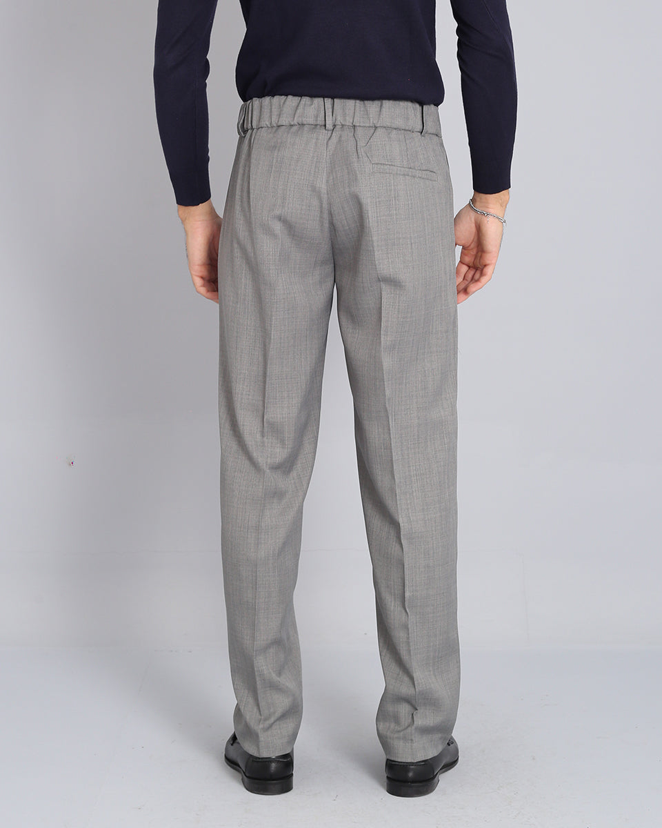 Pantalone Wide Fit senza pence Fiammato