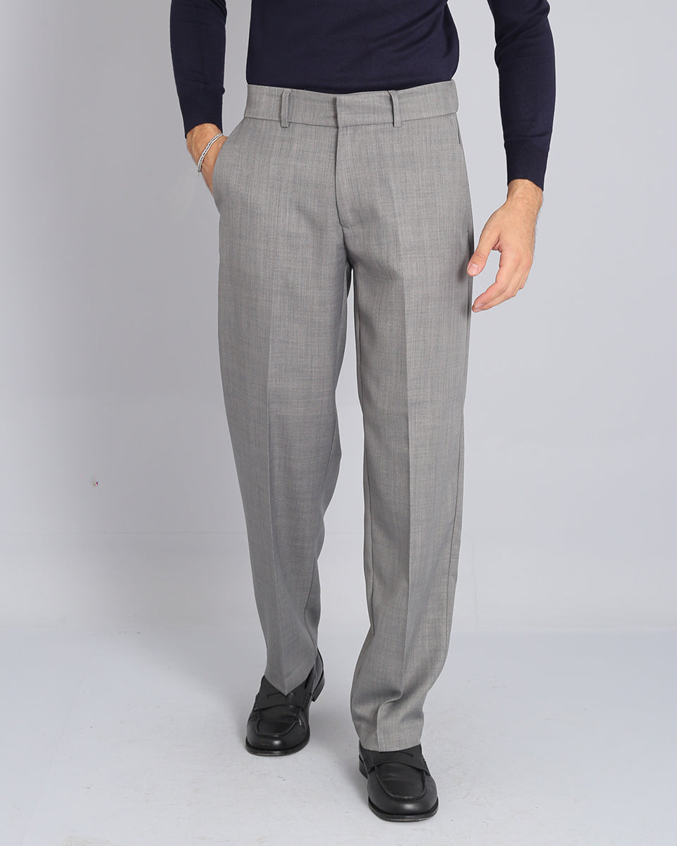 Pantalone Wide Fit senza pence Fiammato