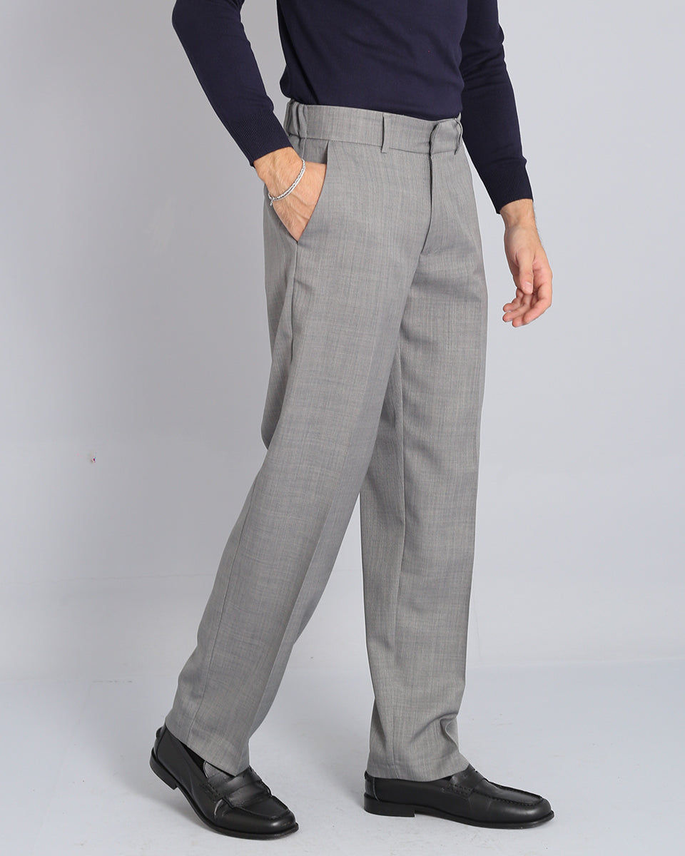 Wide Fit Flamed Trousers