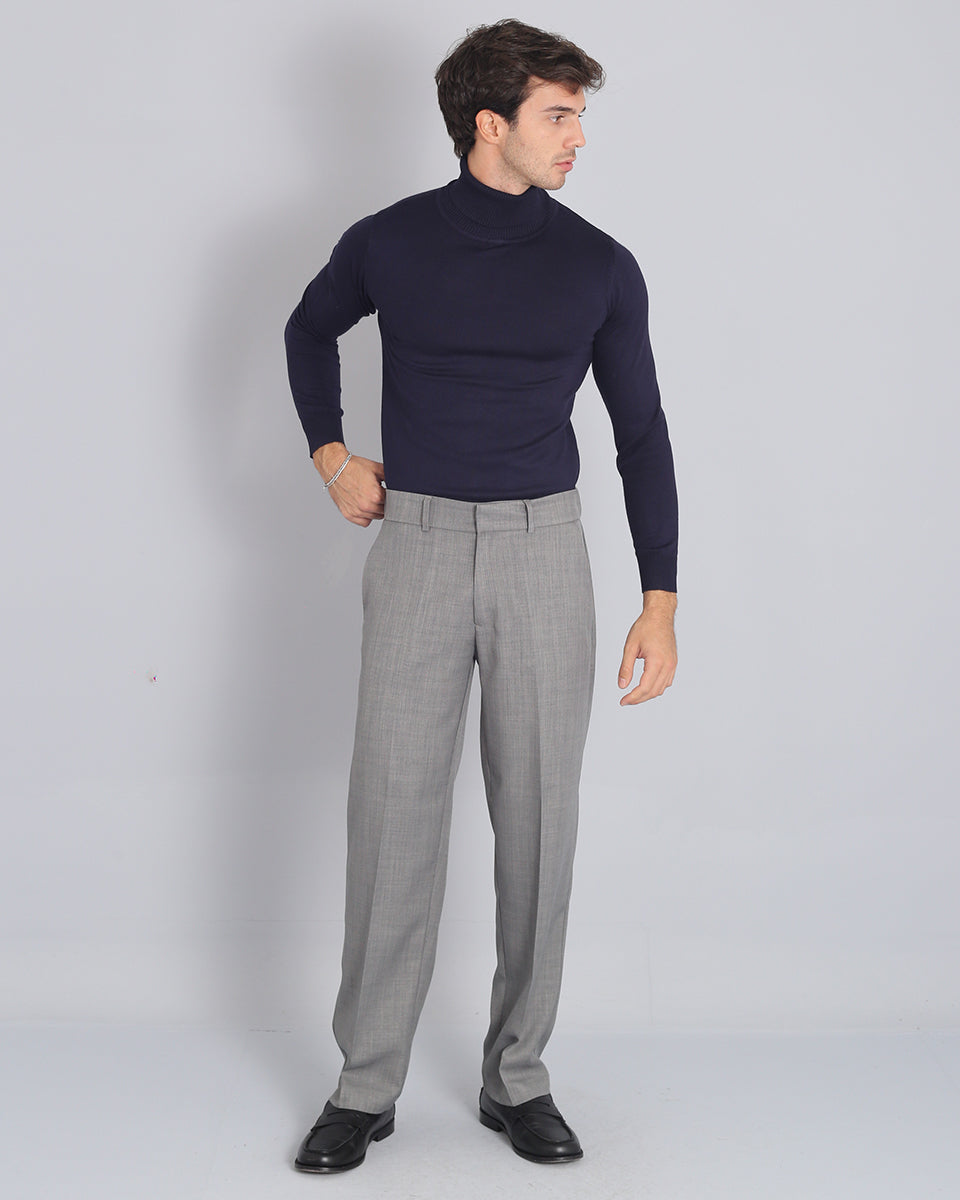 Pantalone Wide Fit senza pence Fiammato