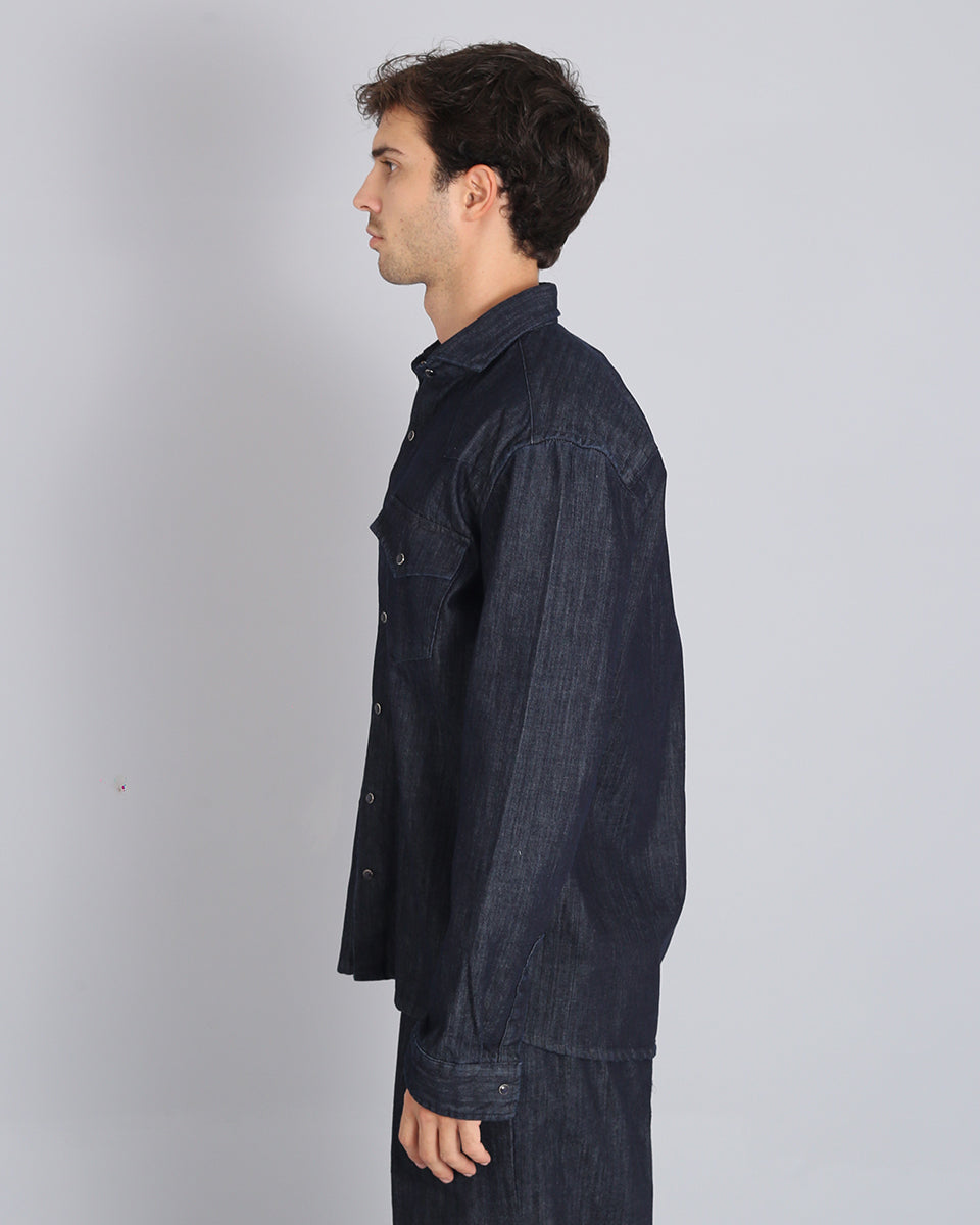 Msm Studio Light Denim Chambray Shirt 