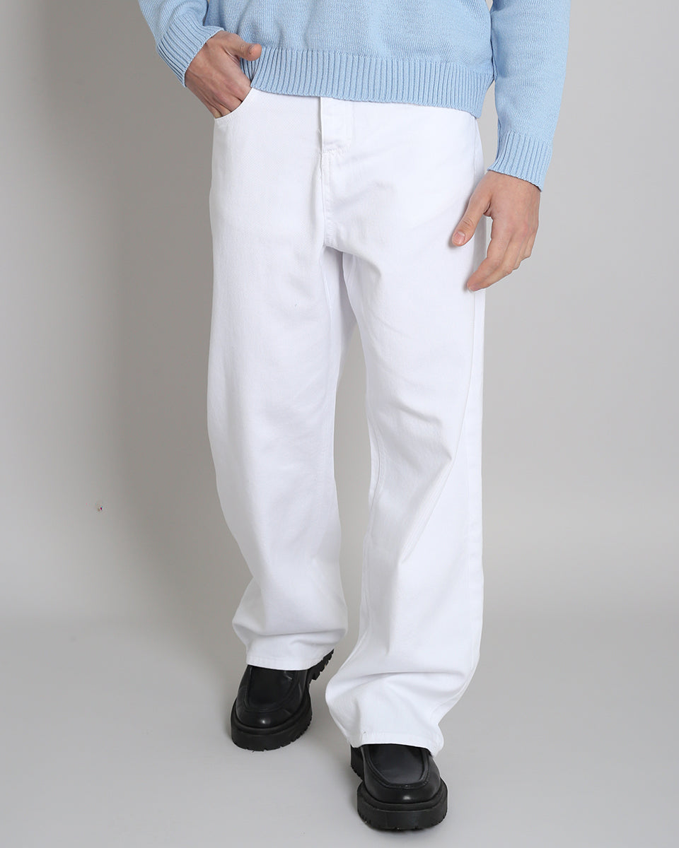 Denim Baggy fit Bianco