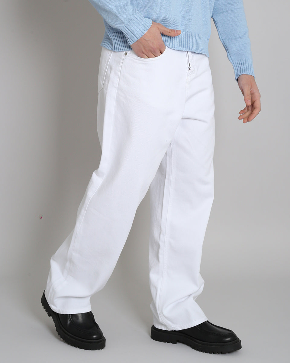 Denim Baggy fit Bianco