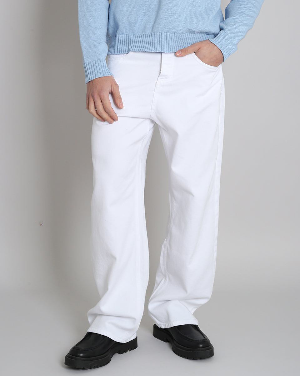 Denim Baggy fit Bianco