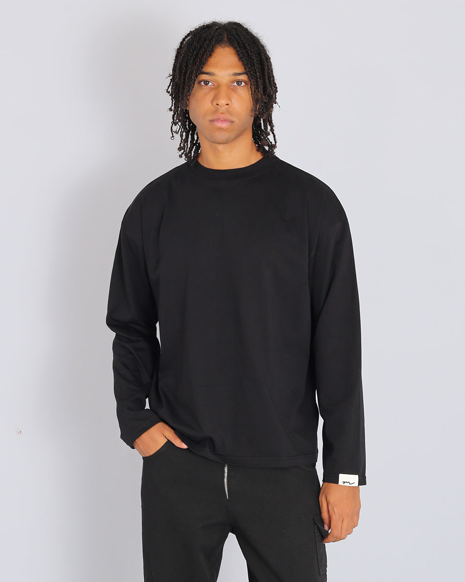 Basic Cropped Long Sleeve T-shirt