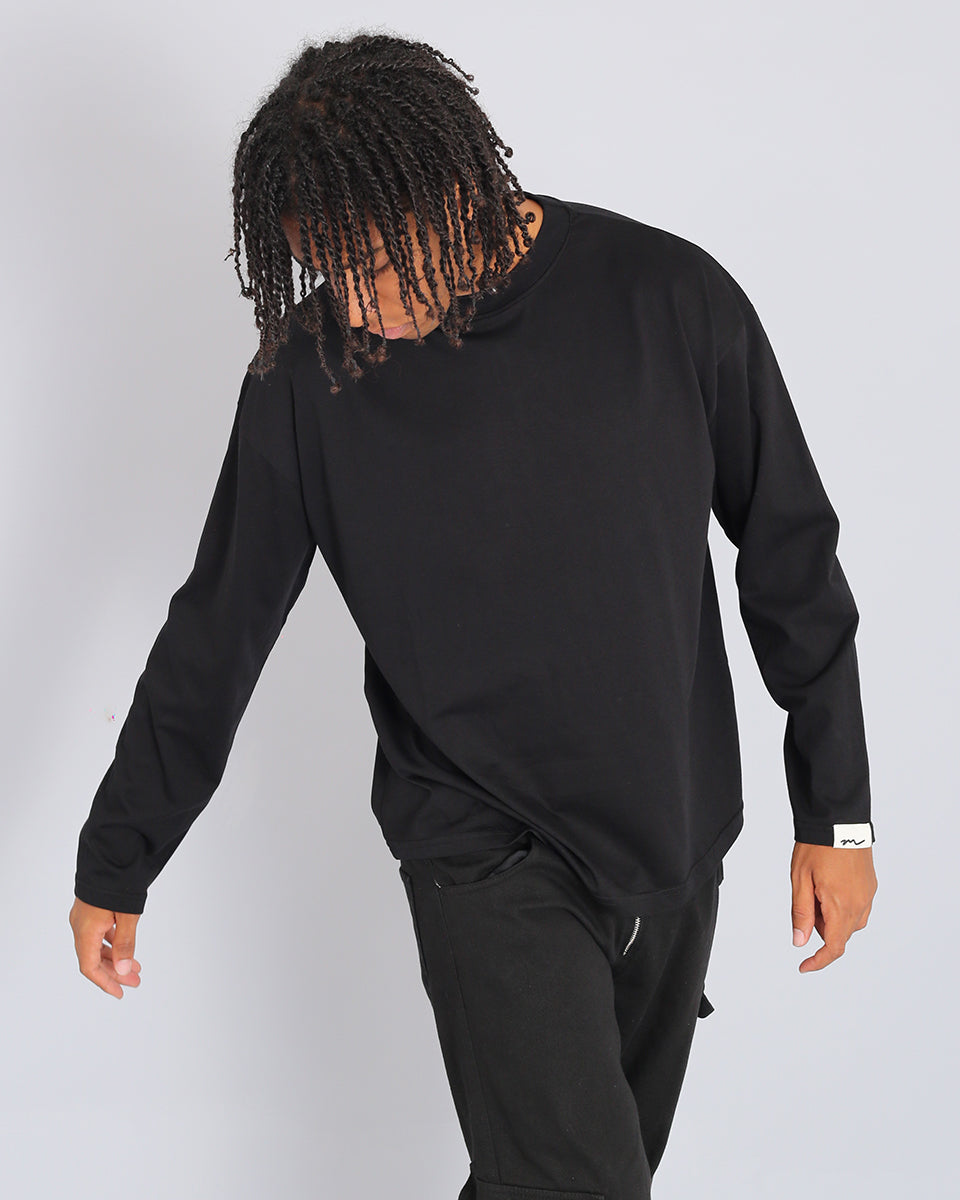 Basic Cropped Long Sleeve T-shirt