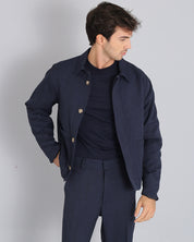 Jacket with flamed structure