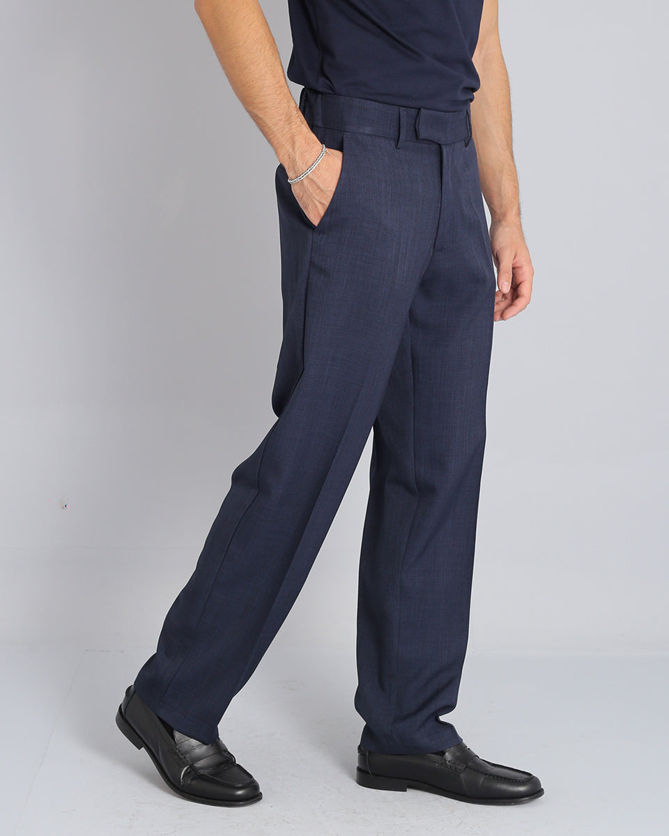 Wide Fit Flamed Trousers