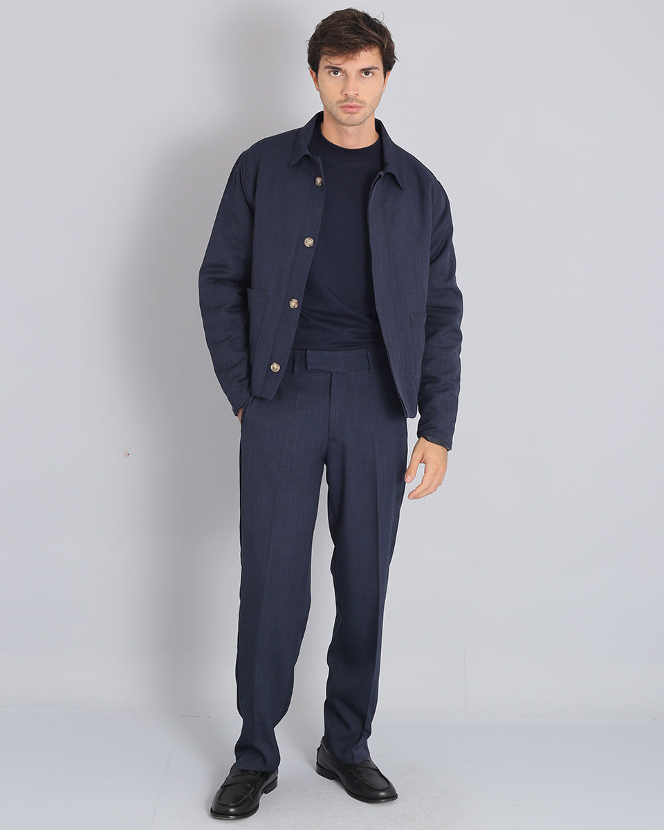 Wide Fit Flamed Trousers