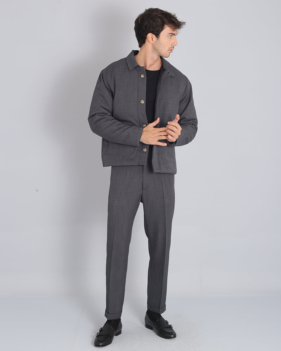 Structured Tailored Pants Flamed 