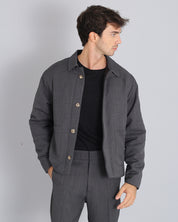 Jacket with flamed structure