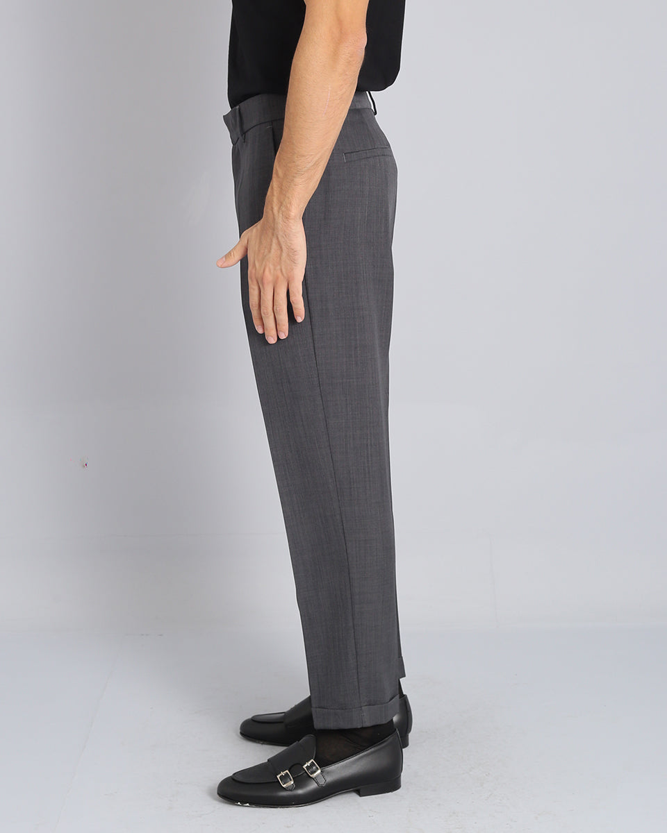 Structured Tailored Pants Flamed 