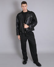 Msm Studio Oversize Leather Jacket