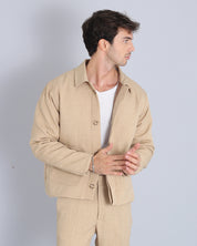 Jacket with flamed structure