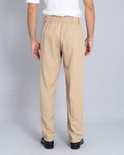 Pantalone Wide Fit senza pence Fiammato