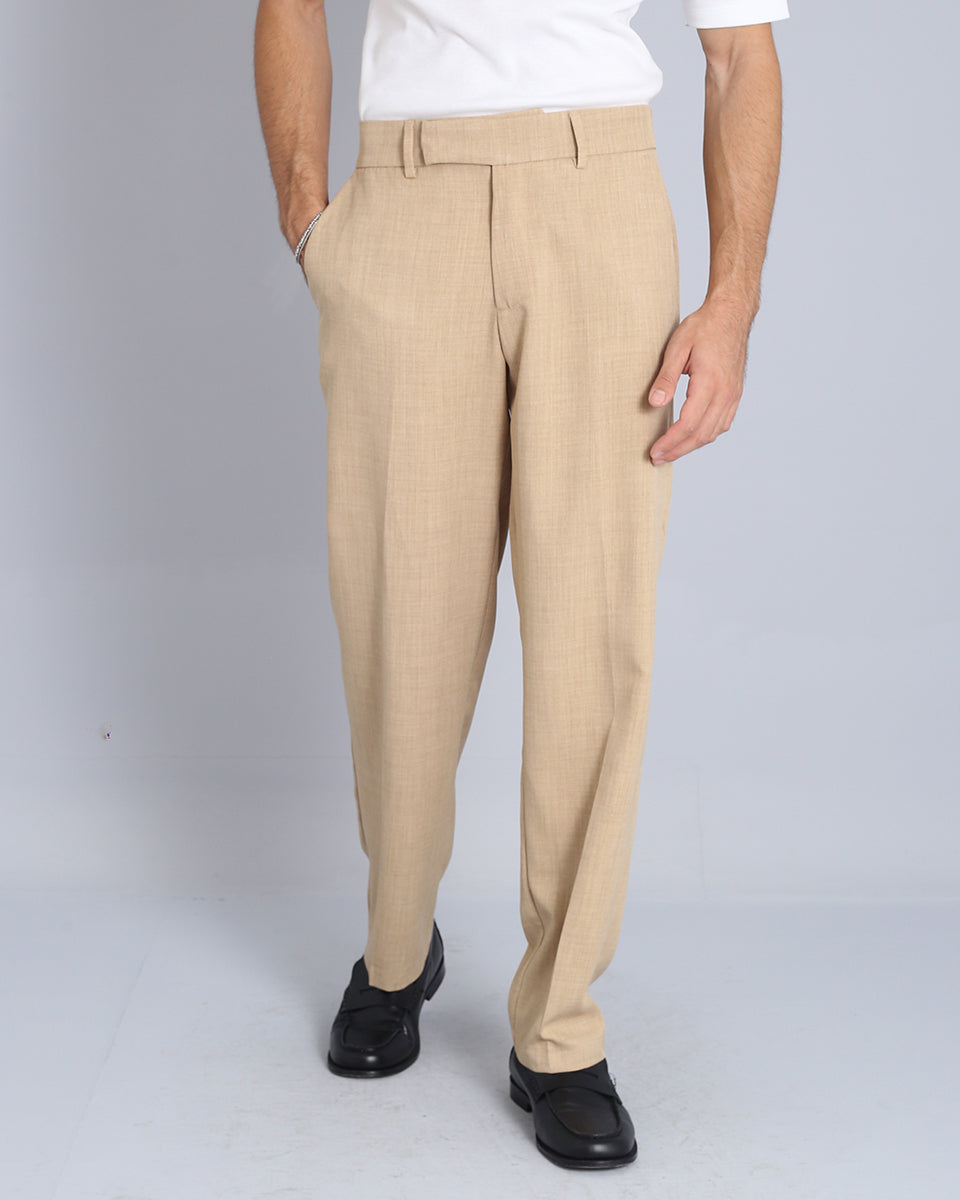 Pantalone Wide Fit senza pence Fiammato