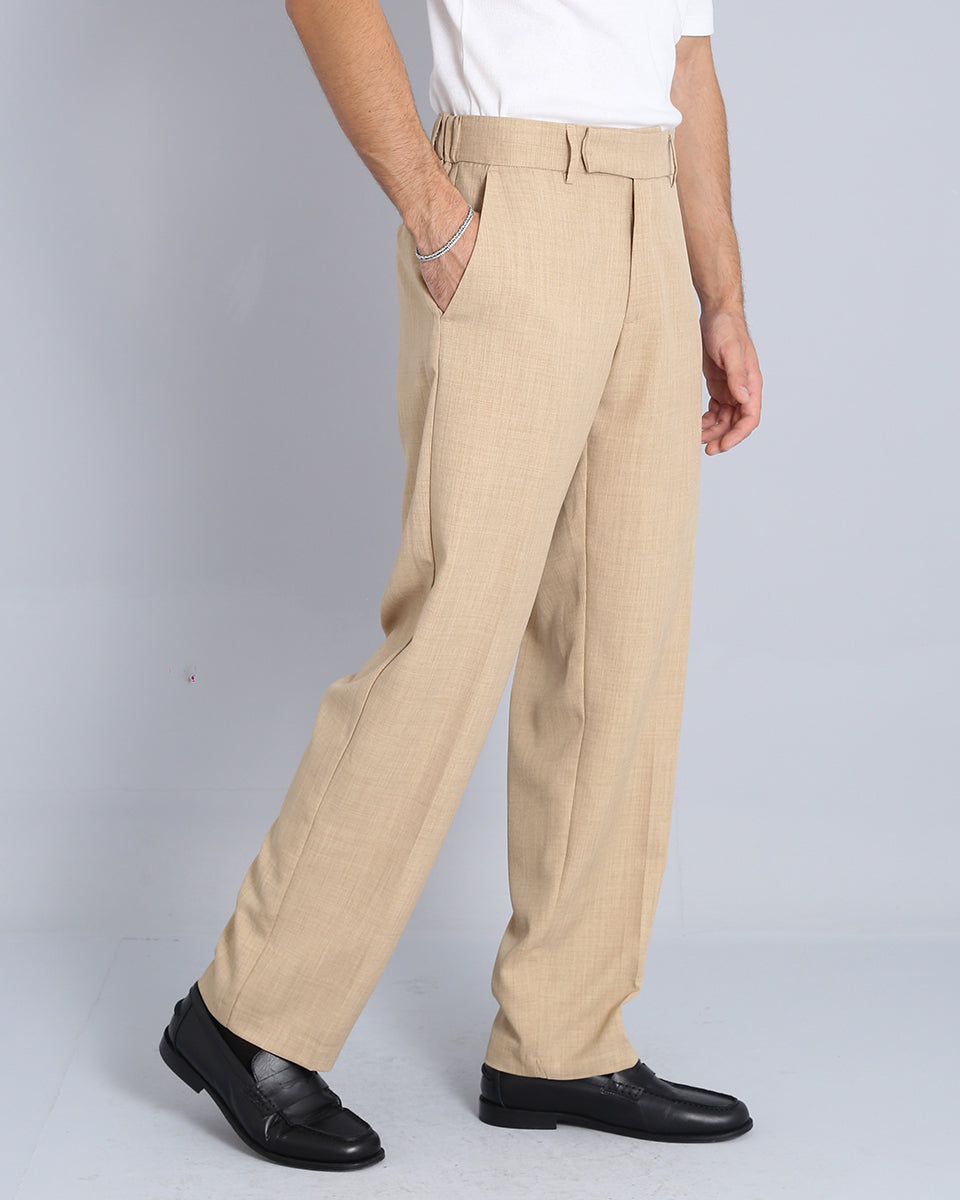 Wide Fit Flamed Trousers