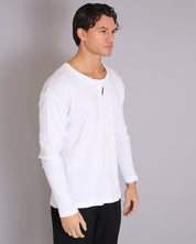 Msm Studio T-shirt Serafino in rib