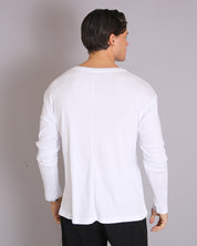 Msm Studio T-shirt Serafino in rib