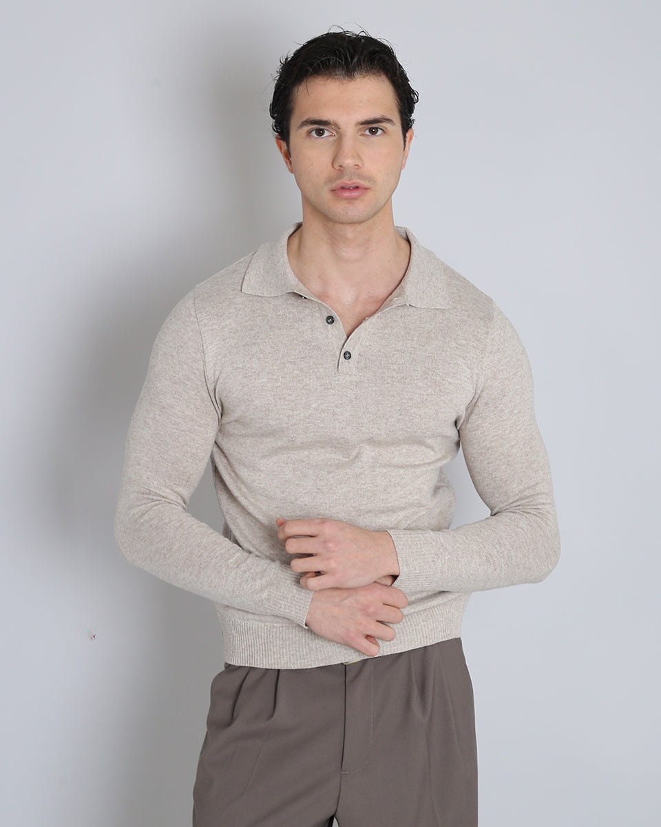 Msm Studio Polo with Thread Collar