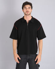 Msm Studio Polo Cropped with Zip