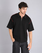 Msm Studio Polo Cropped with Zip