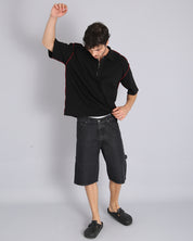 Msm Studio Polo Cropped with Zip