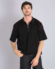 Msm Studio Polo Cropped with Zip