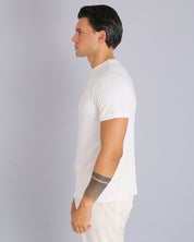 Msm Studio T-shirt Ribbed Garment Dyed White