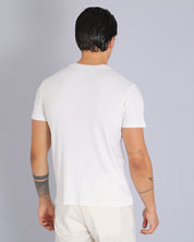 Msm Studio T-shirt Ribbed Garment Dyed White