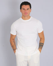 Msm Studio T-shirt Ribbed Garment Dyed White