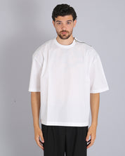 Msm Studio T-Shirt in Popeline con zip